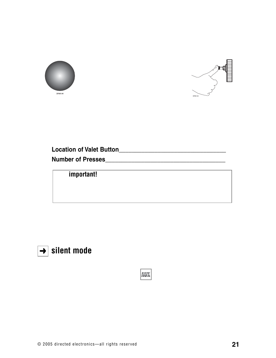 Silent mode | CLIFFORD RSX3.2 User Manual | Page 24 / 52