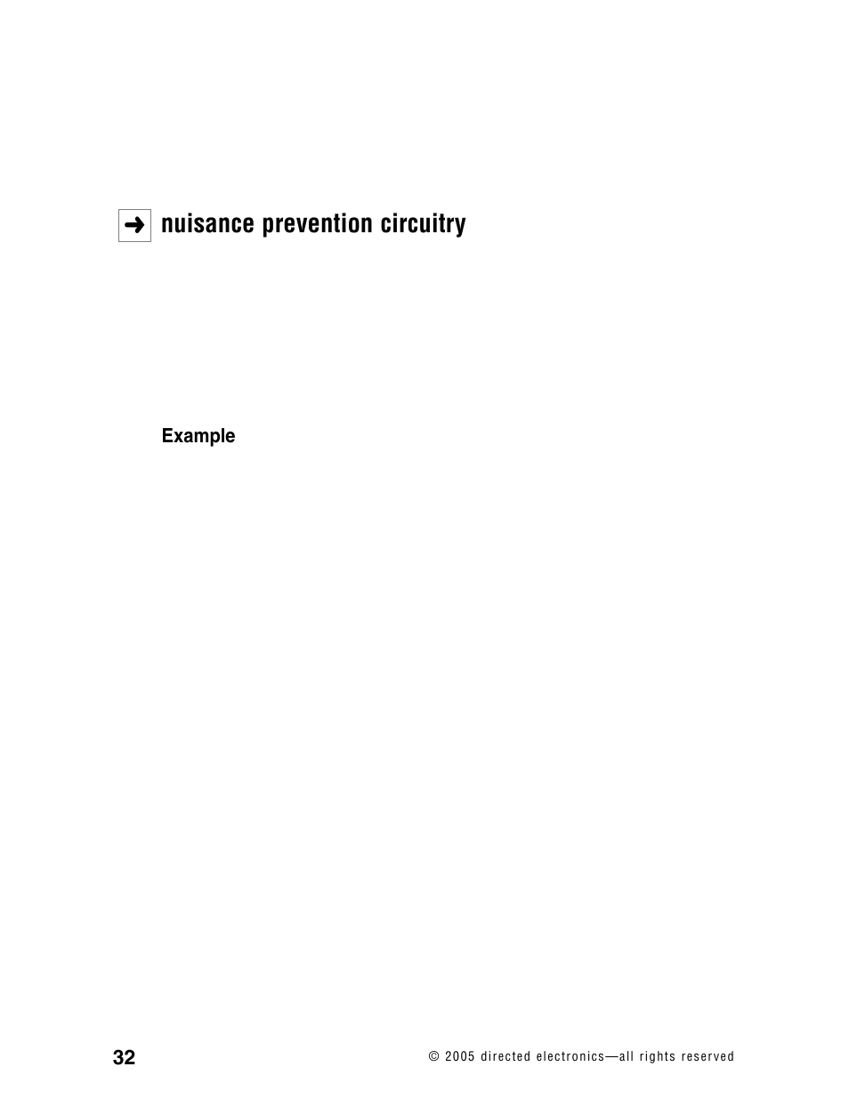 Nuisance prevention circuitry | CLIFFORD RSX3.2 User Manual | Page 35 / 52