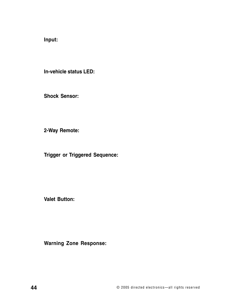 CLIFFORD RSX3.2 User Manual | Page 47 / 52