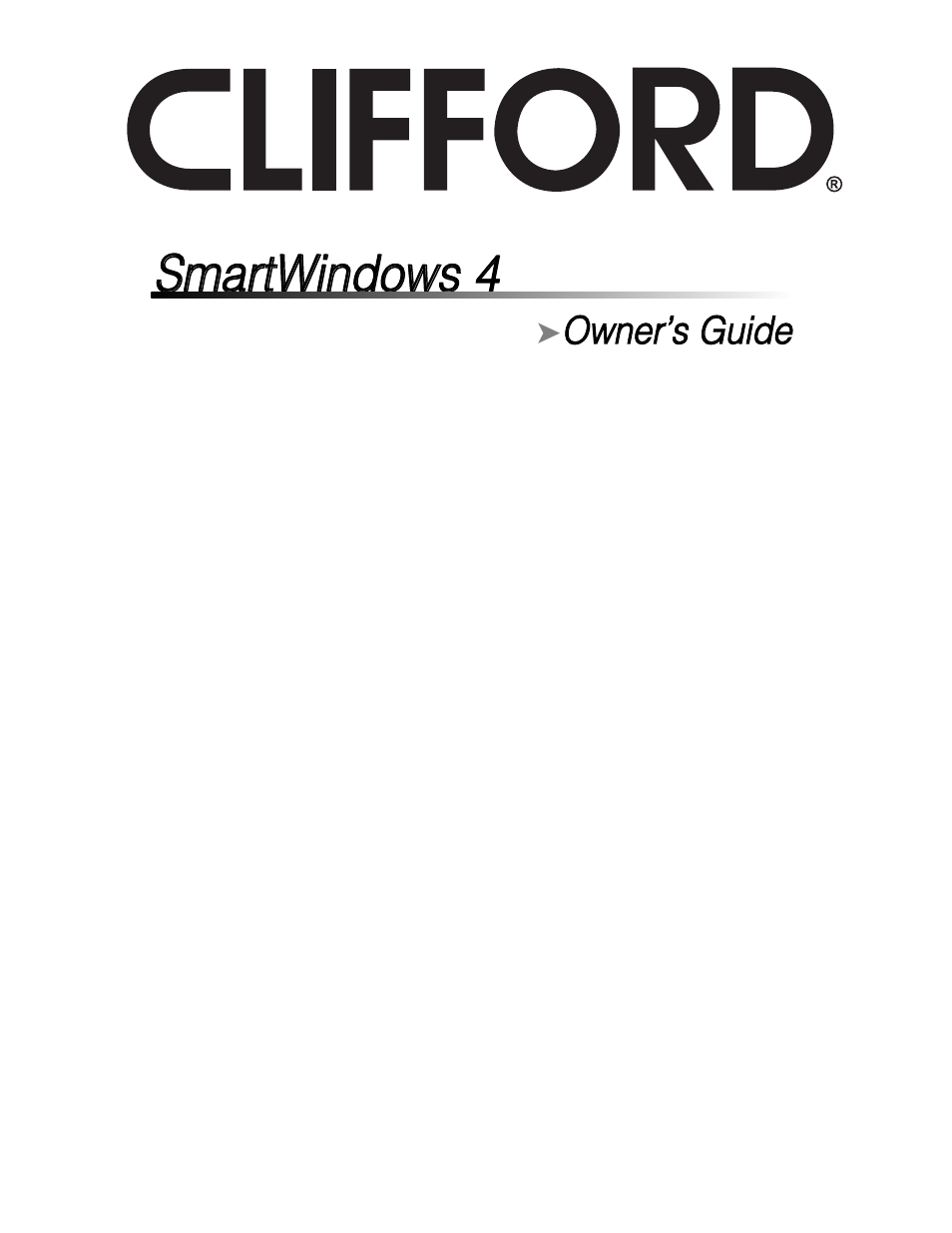 CLIFFORD G4 System Series User Manual | 10 pages