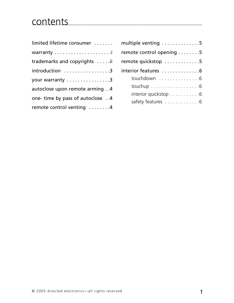 CLIFFORD G4 System Series User Manual | Page 4 / 10