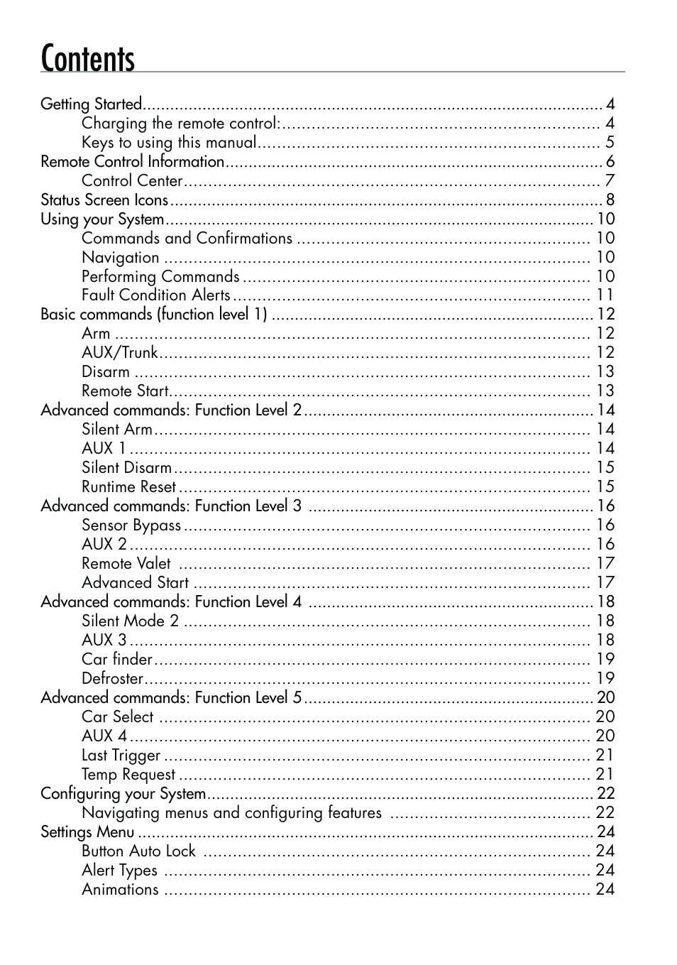 CLIFFORD 590.4X User Manual | Page 4 / 69
