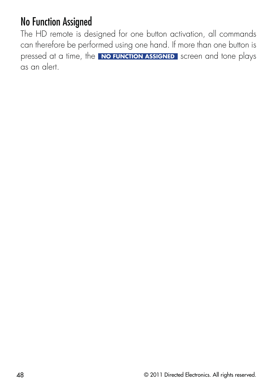 No function assigned | CLIFFORD 590.4X User Manual | Page 51 / 69