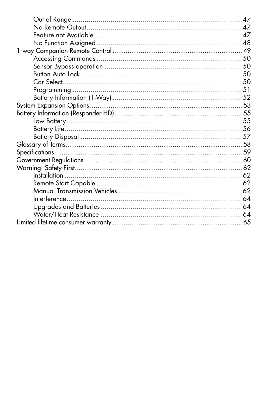 CLIFFORD 590.4X User Manual | Page 6 / 69