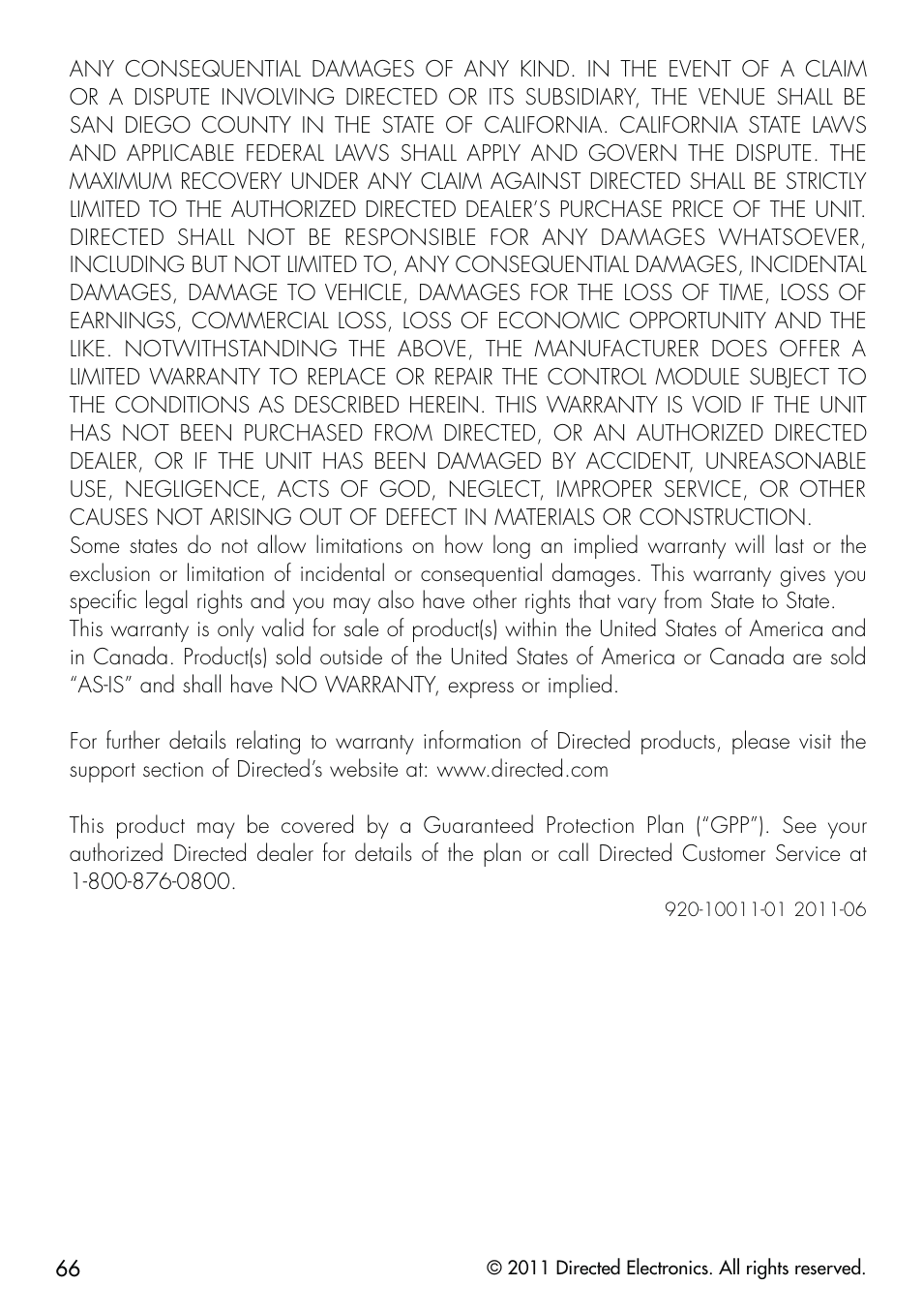 CLIFFORD 590.4X User Manual | Page 69 / 69