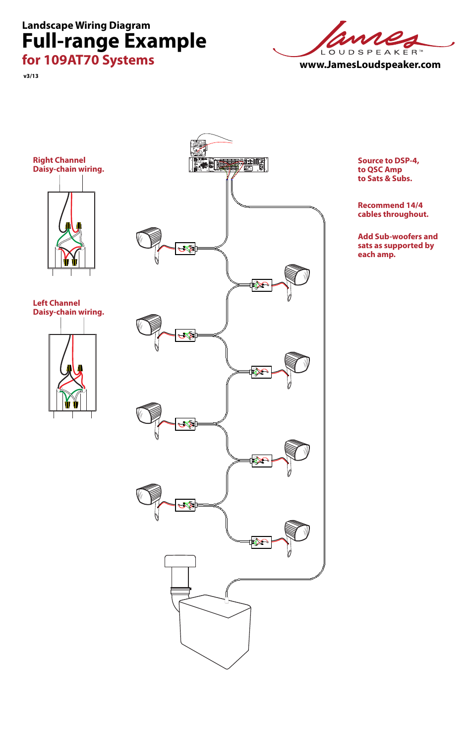 James Loudspeaker 109AT70 User Manual | 1 page