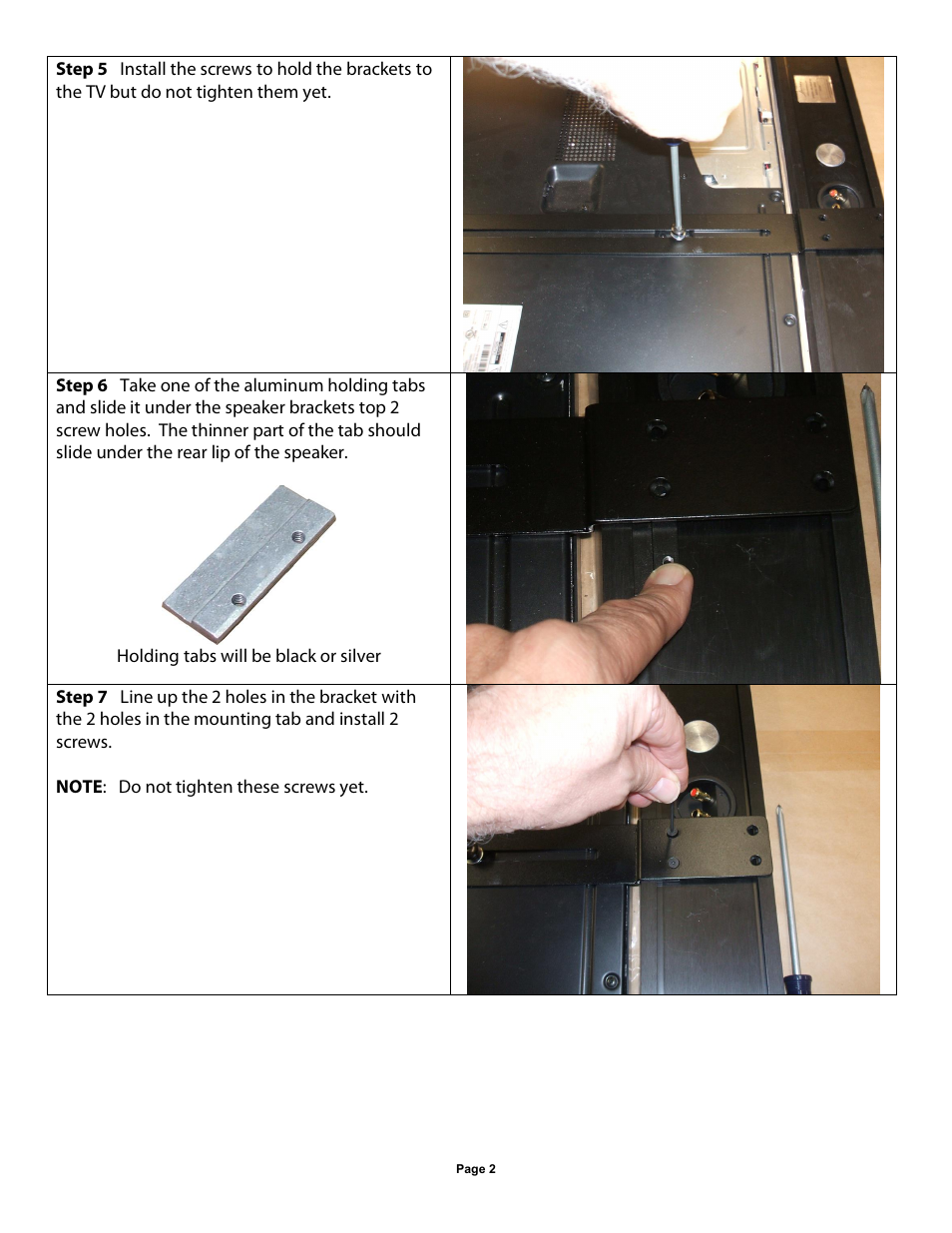 James Loudspeaker SPL SERIES LCR (1 piece bracket) User Manual | Page 2 / 4