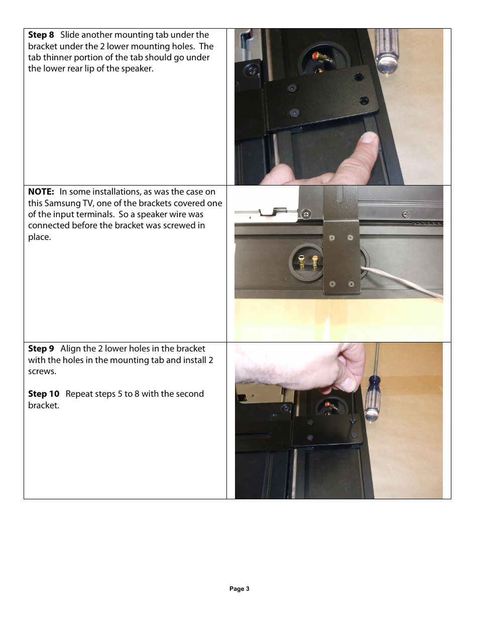 James Loudspeaker SPL SERIES LCR (1 piece bracket) User Manual | Page 3 / 4