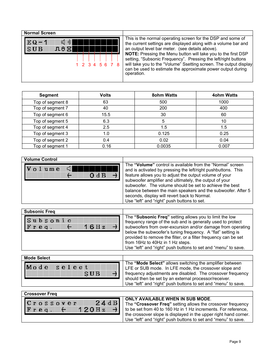 James Loudspeaker M1000 User Manual | Page 9 / 19