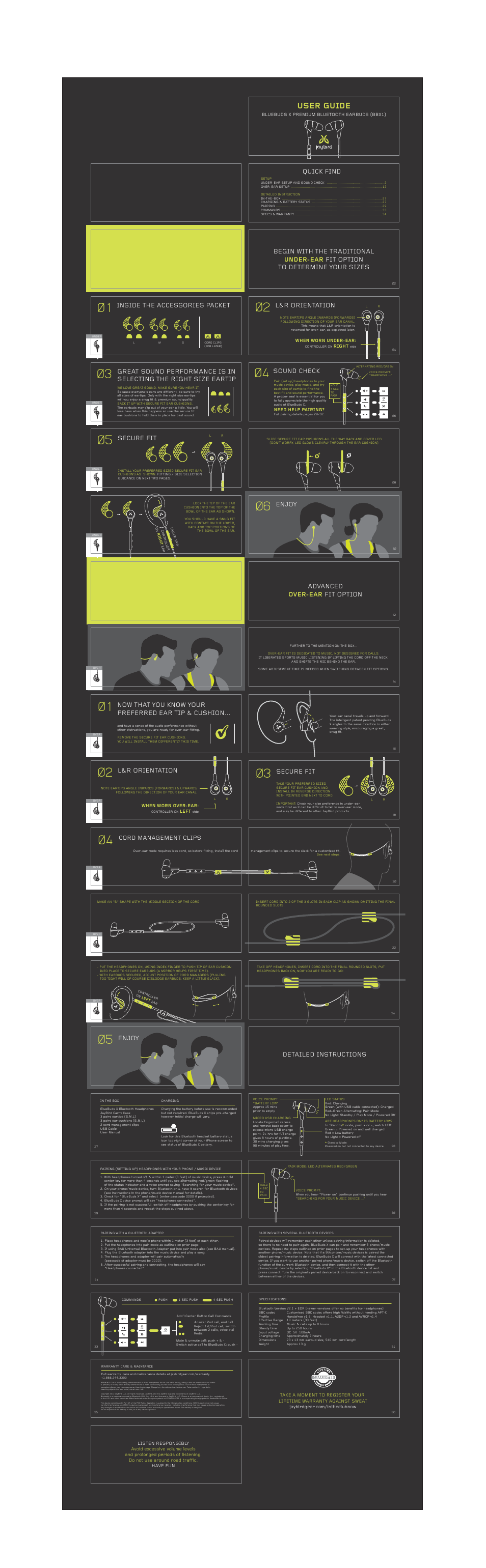 JayBird BBX1 User Manual | 1 page