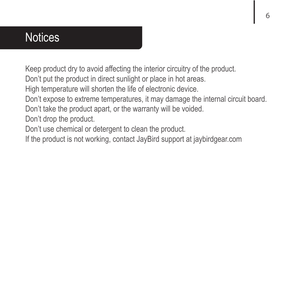 Notices | JayBird BAIP v.1 User Manual | Page 7 / 9