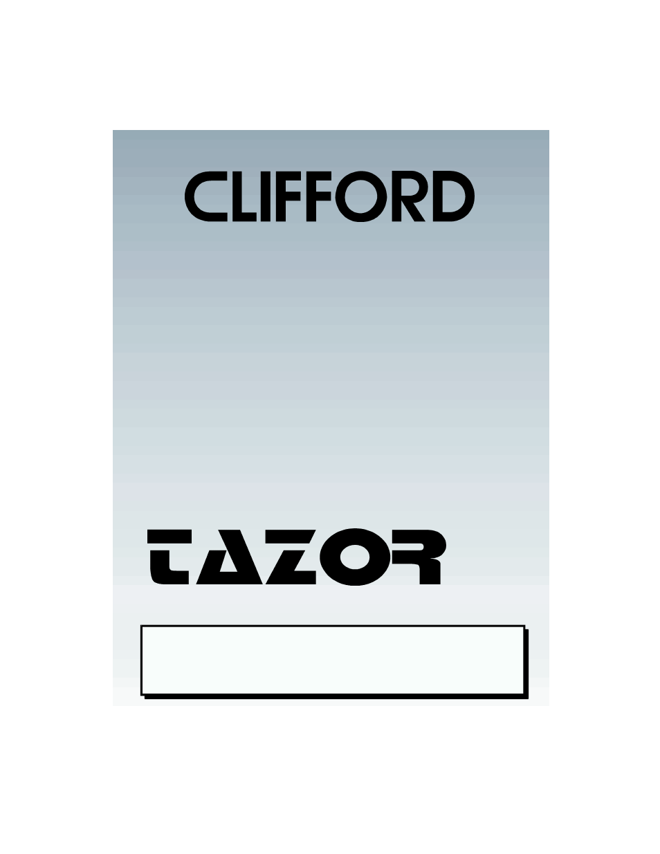 CLIFFORD Tazor II User Manual | 8 pages