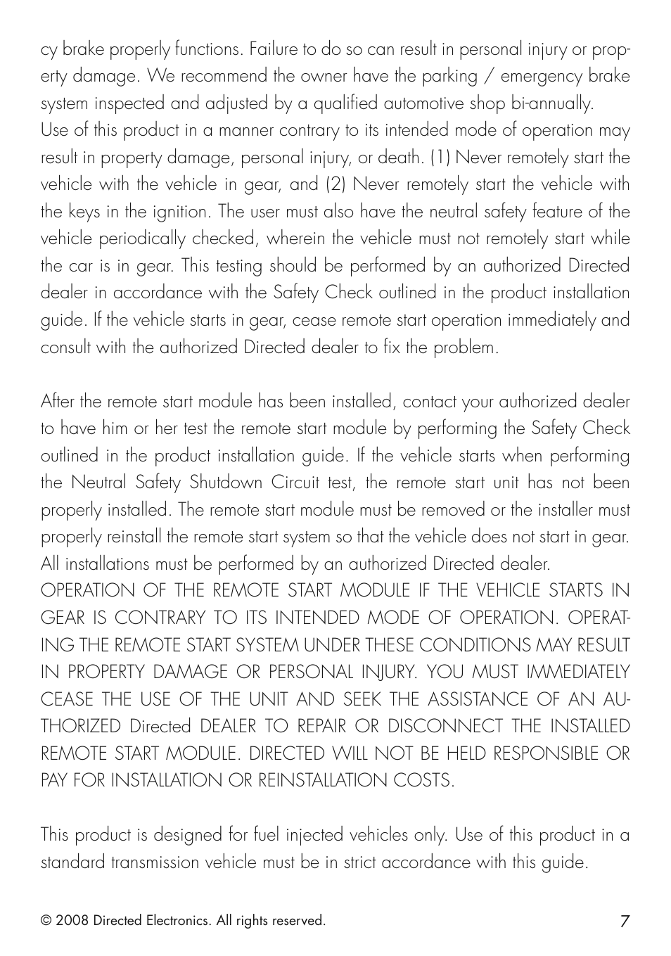 CLIFFORD 20.7 User Manual | Page 7 / 52