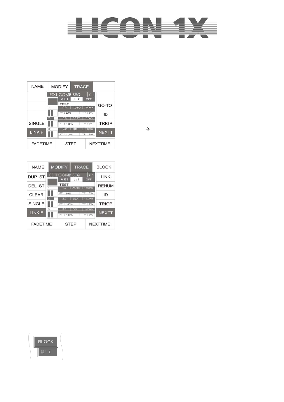 Editing sequences | JB-Lighting Licon 1X User Manual | Page 82 / 129
