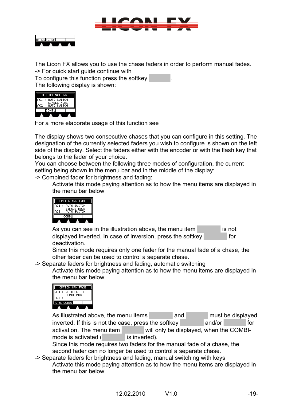 JB-Lighting Licon FX User Manual | Page 19 / 44