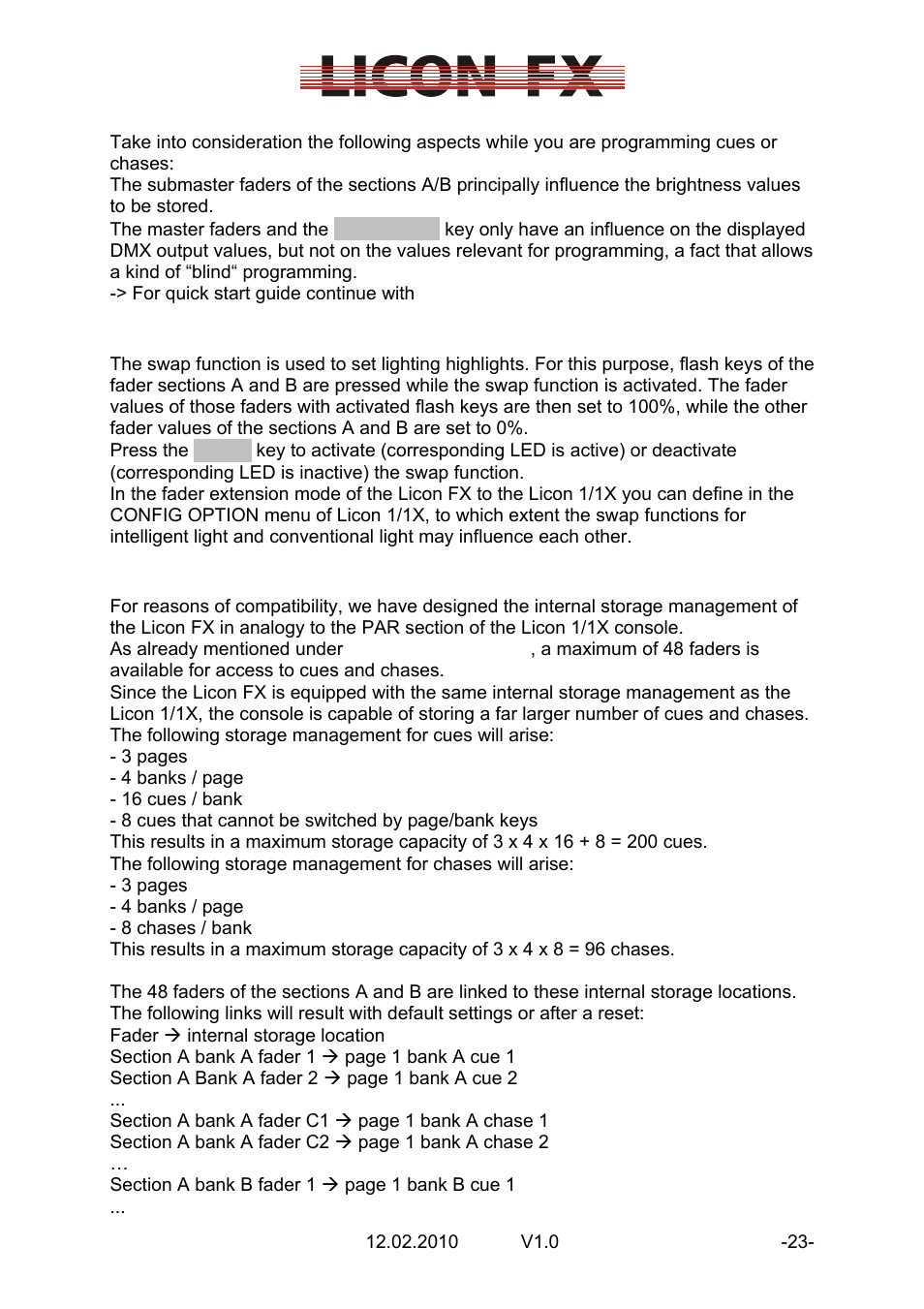 JB-Lighting Licon FX User Manual | Page 23 / 44