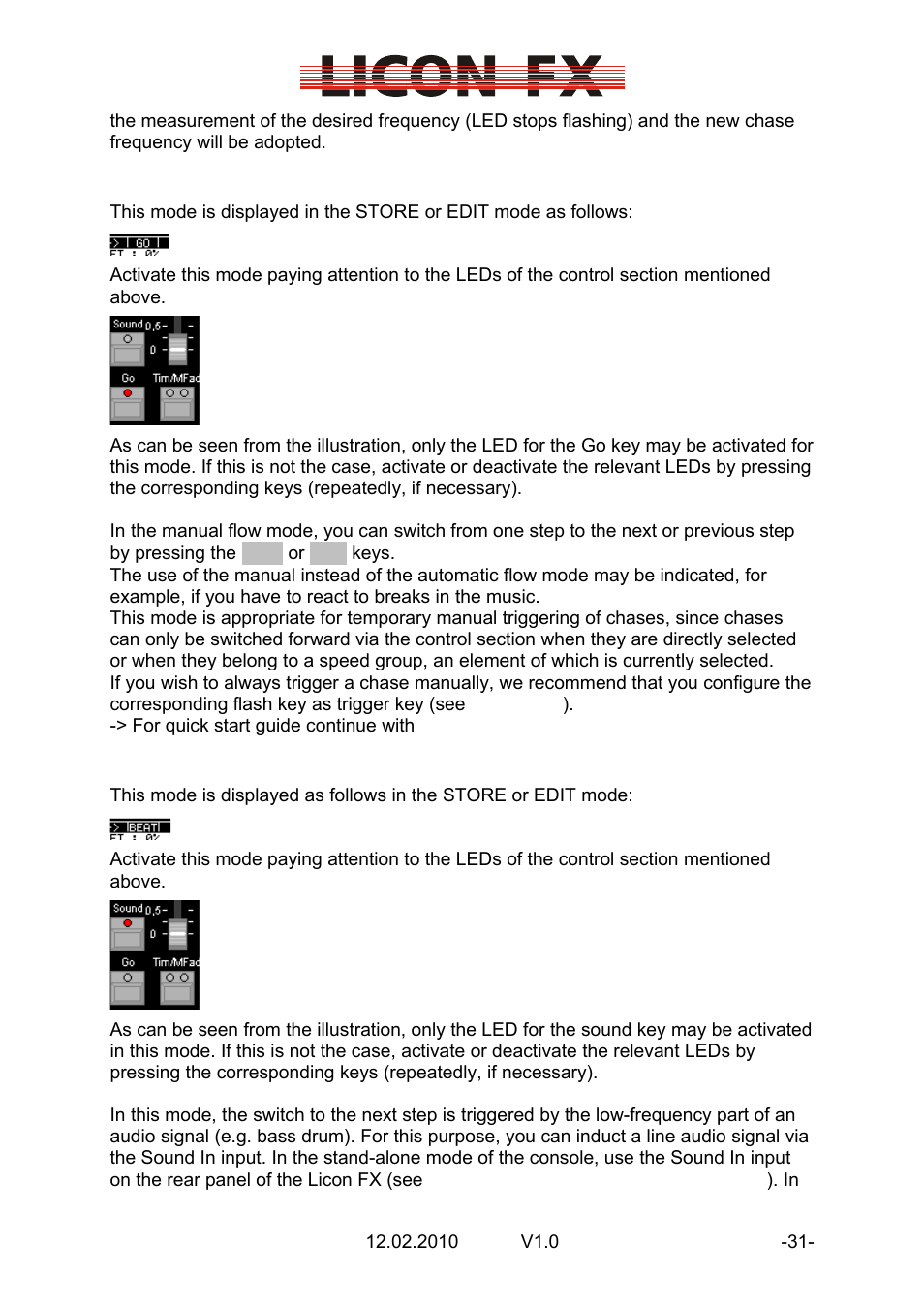 JB-Lighting Licon FX User Manual | Page 31 / 44