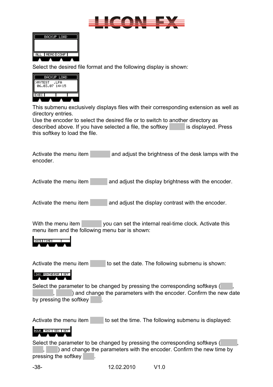 JB-Lighting Licon FX User Manual | Page 38 / 44