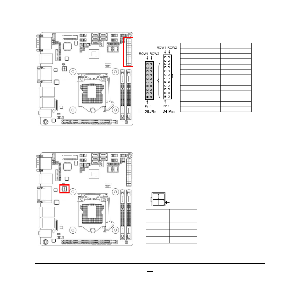 Pin main power connector | Jetway Computer NF9J User Manual | Page 18 / 46