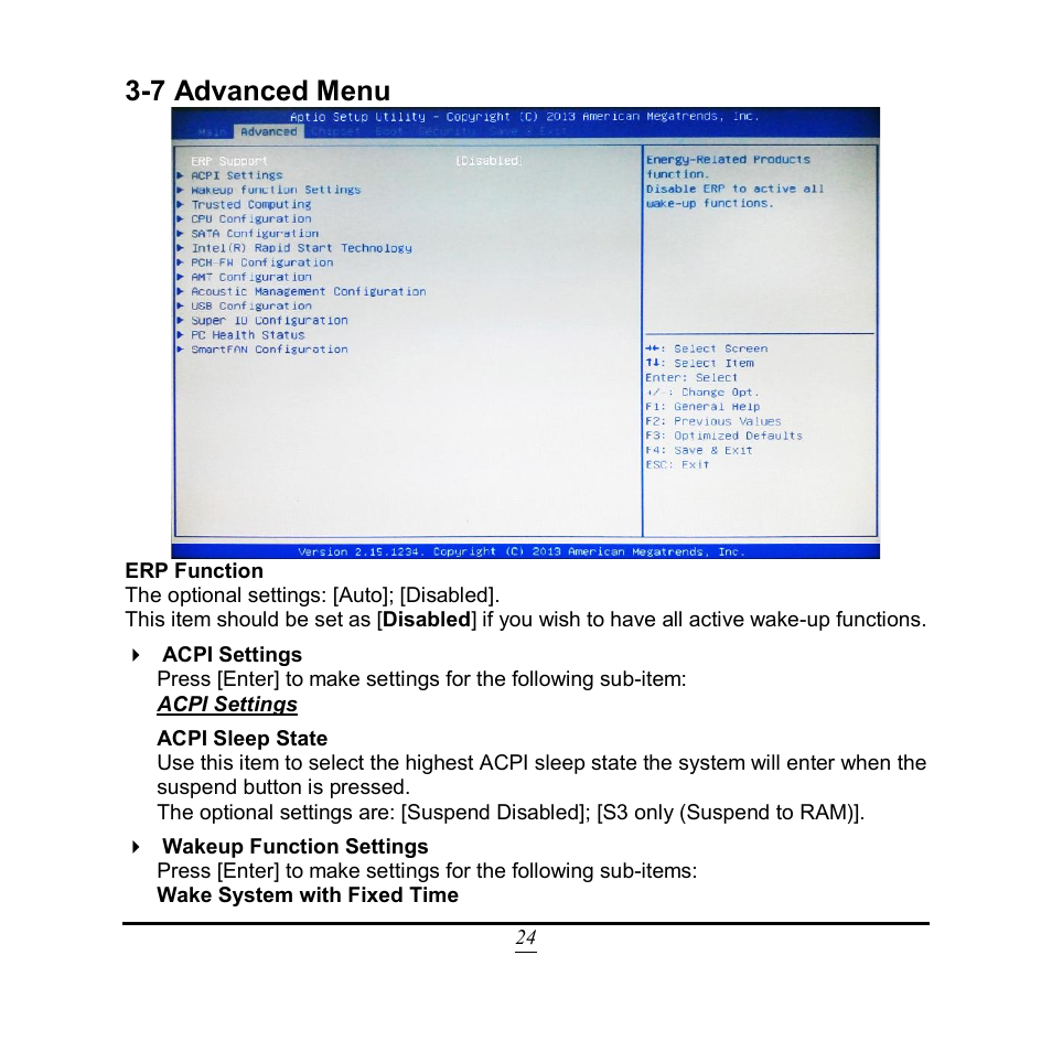 7 advanced menu | Jetway Computer NF9QU User Manual | Page 29 / 44