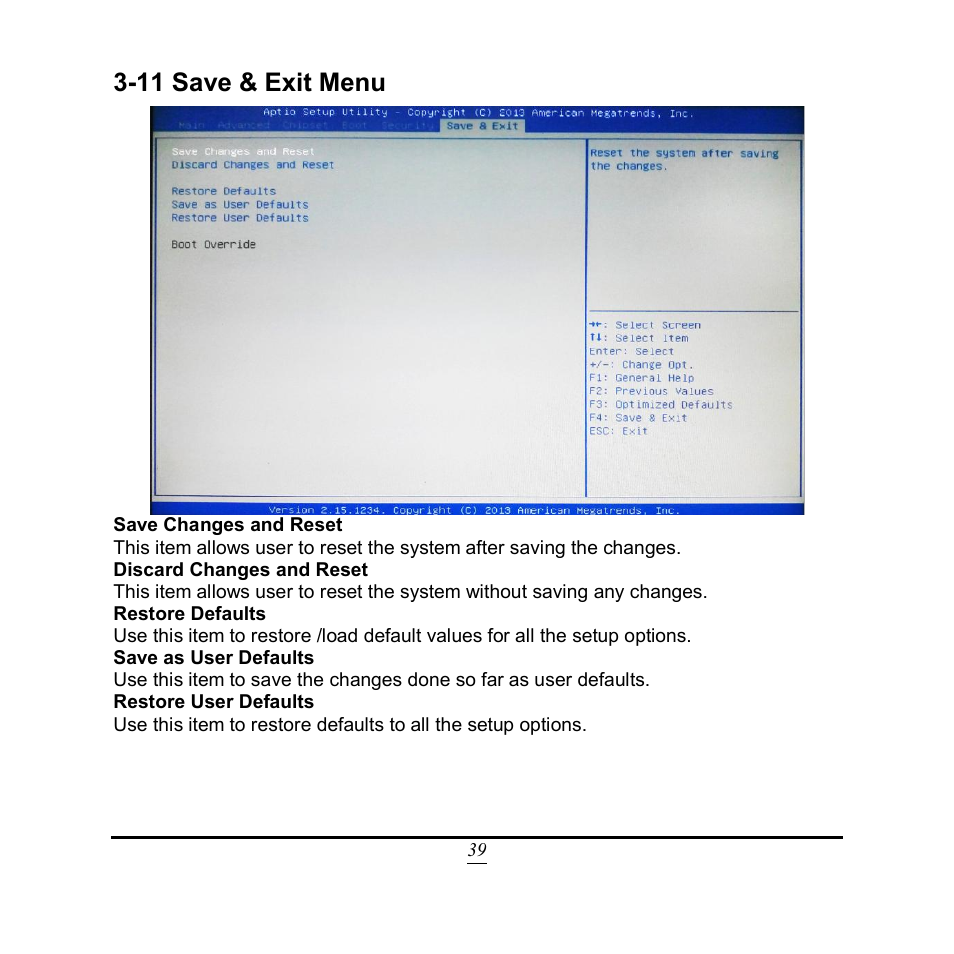 11 save & exit menu | Jetway Computer NF9QU User Manual | Page 44 / 44
