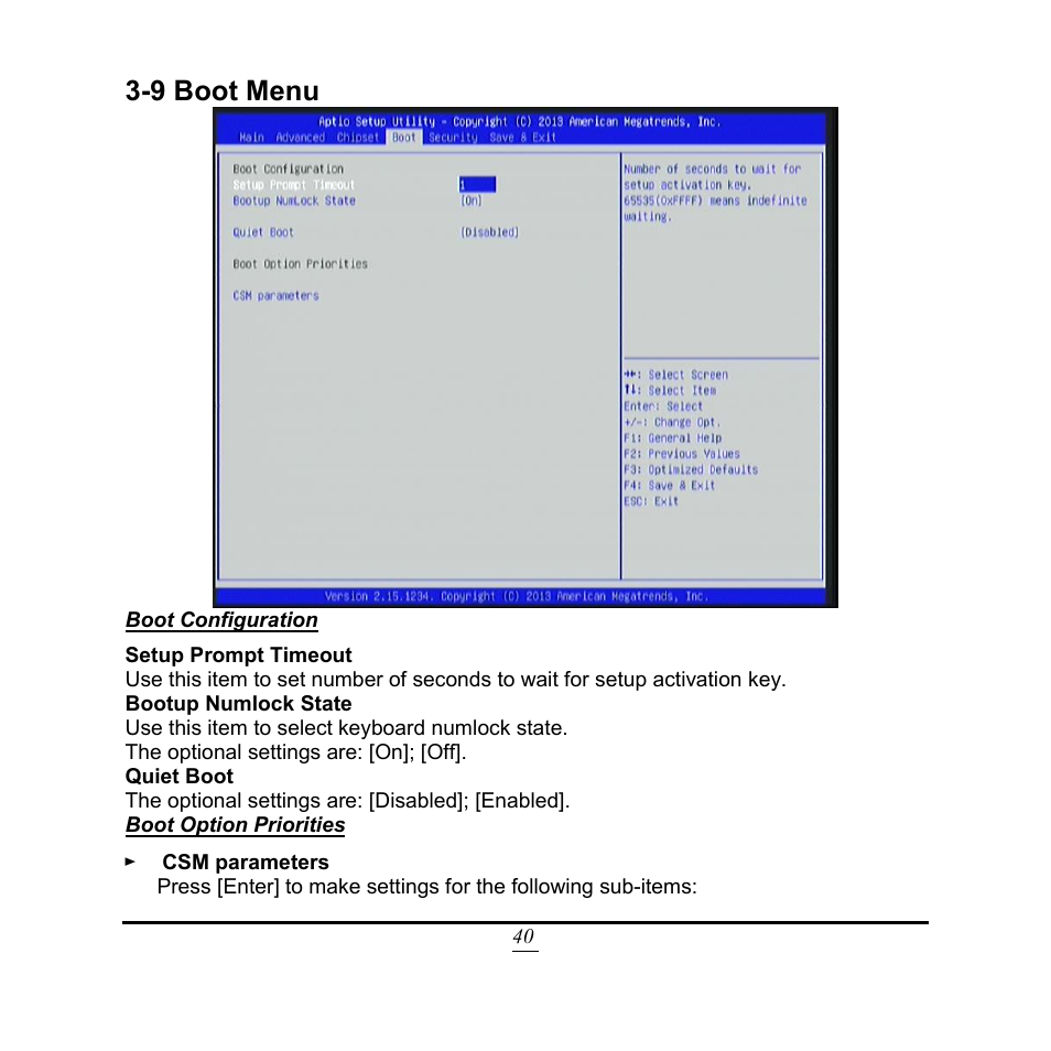 9 boot menu | Jetway Computer NF9Q User Manual | Page 45 / 48
