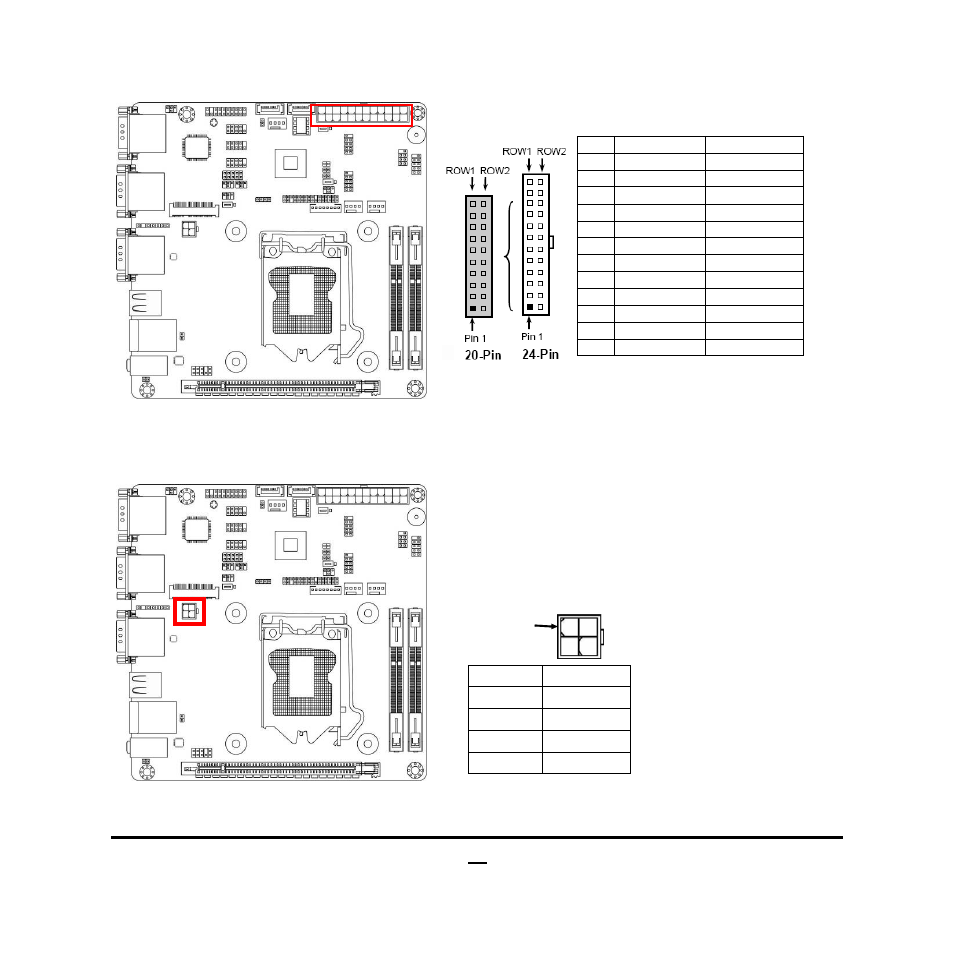 Pin main power connector | Jetway Computer NC9S User Manual | Page 19 / 47