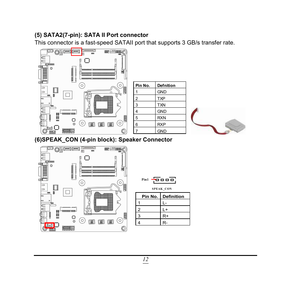 6)speak_con (4-pin block): speaker connector | Jetway Computer NC9VL User Manual | Page 17 / 43