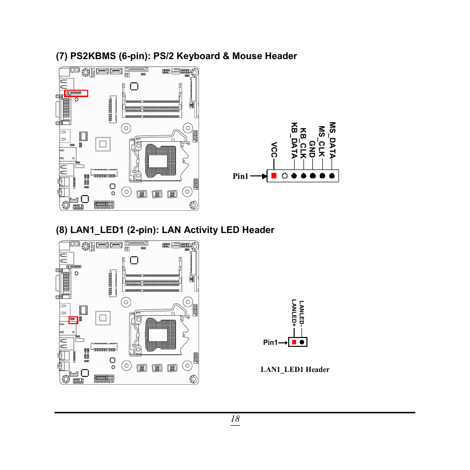 8) lan1_led1 (2-pin): lan activity led header | Jetway Computer NC9VL User Manual | Page 23 / 43