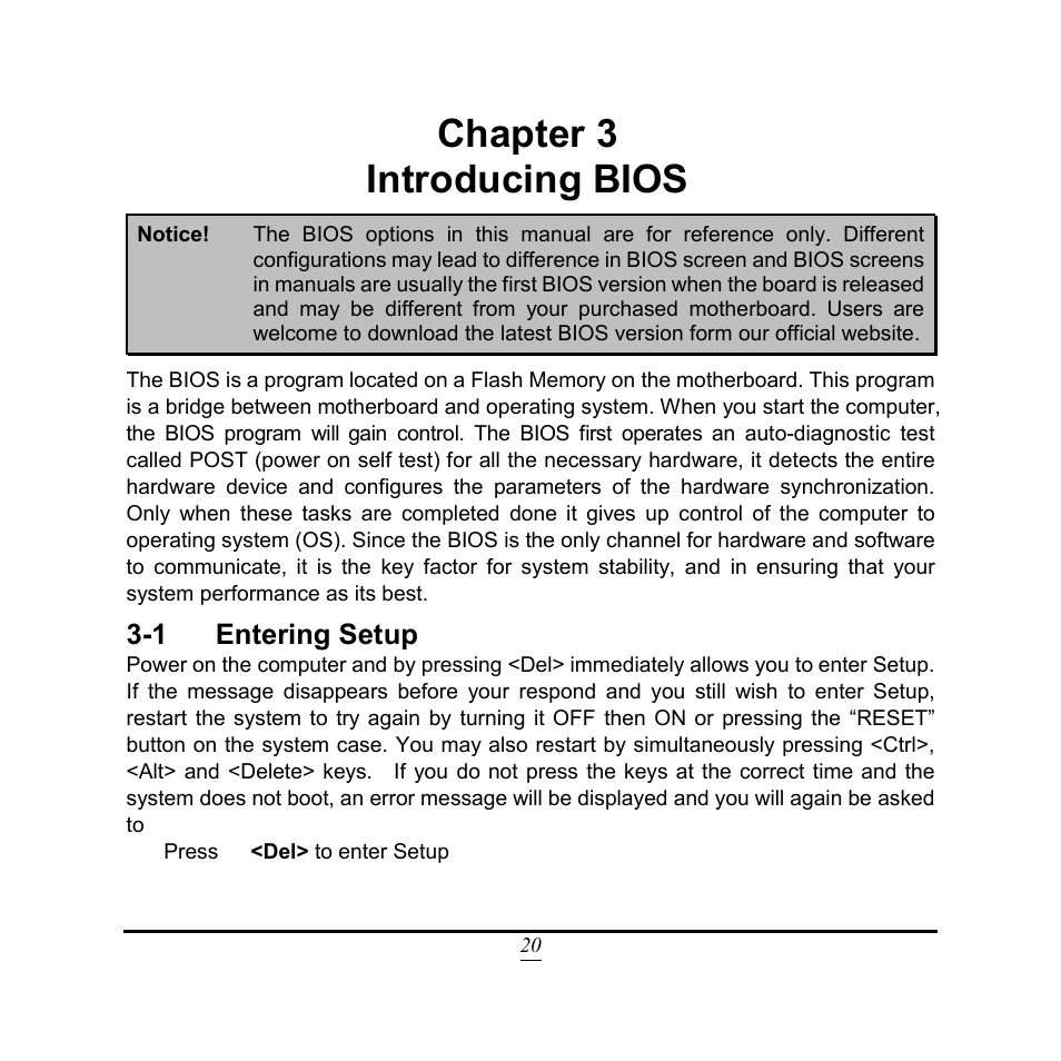 Chapter 3 introducing bios | Jetway Computer NC9VL User Manual | Page 25 / 43