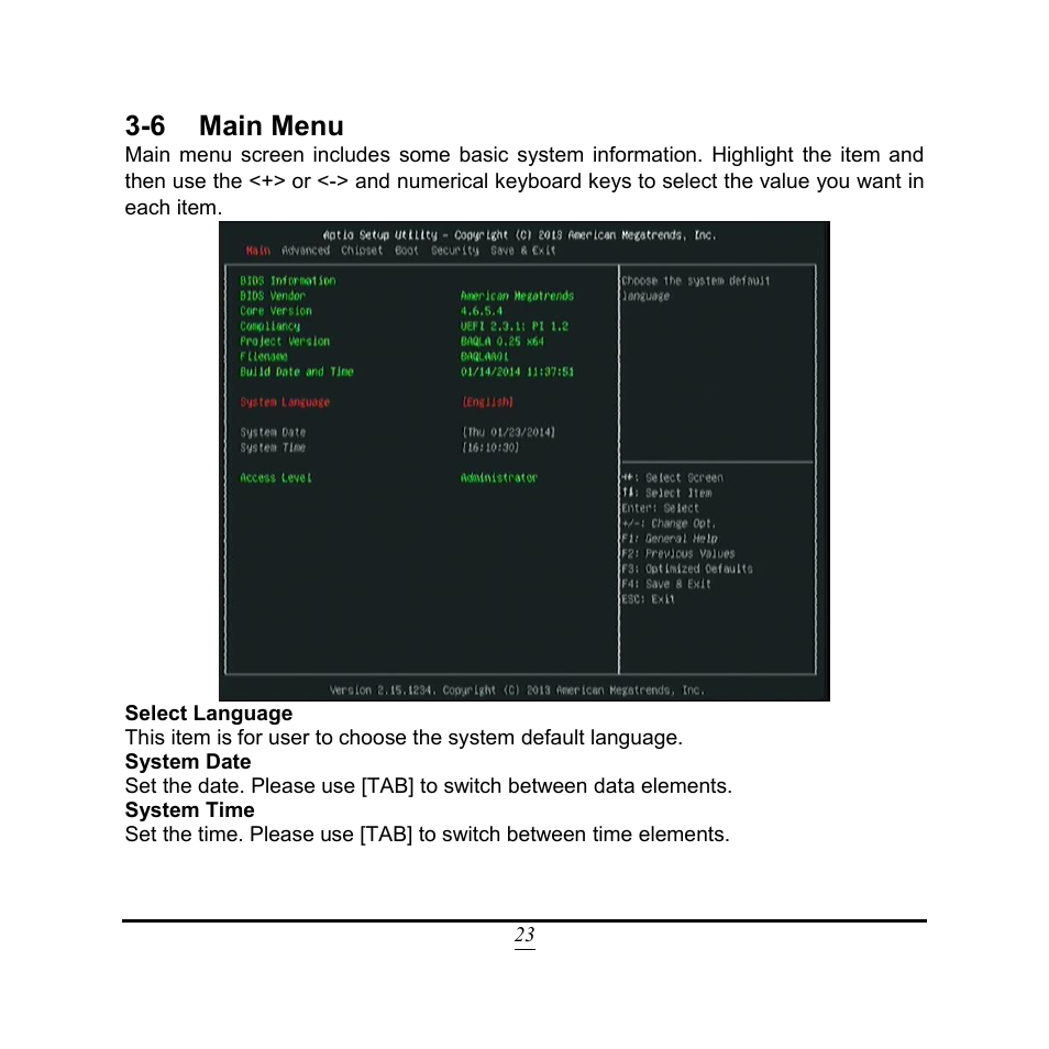 6 main menu | Jetway Computer NC9VL User Manual | Page 28 / 43