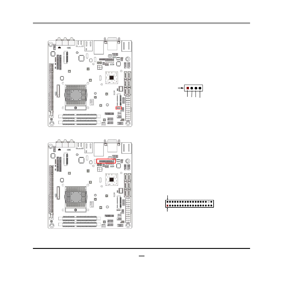19 (9)sm_bus (4-pin): sm bus header, 10) lvds (35-pin): lvds header | Jetway Computer NF9G User Manual | Page 24 / 48