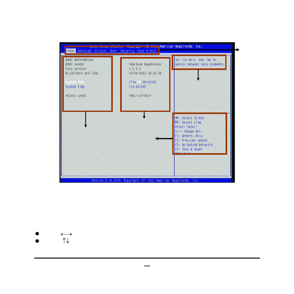 2 bios menu screen, 3 function keys | Jetway Computer NC9R User Manual | Page 24 / 42