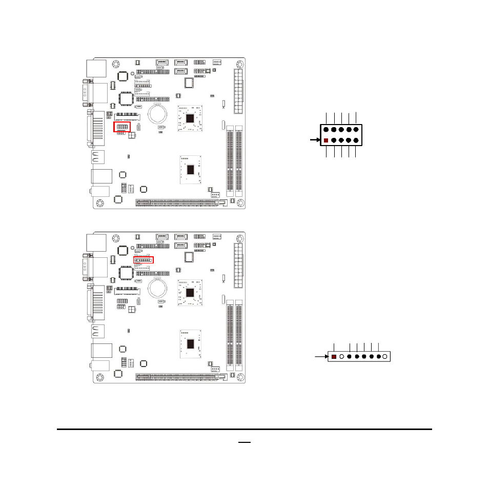 5) ps2_con (6-pin): ps/2 keyboard & mouse header, 2pin 1 10 | Jetway Computer NC9Q User Manual | Page 22 / 47