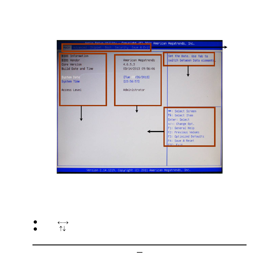 2 bios menu screen, 3 function keys | Jetway Computer NC9Q User Manual | Page 28 / 47