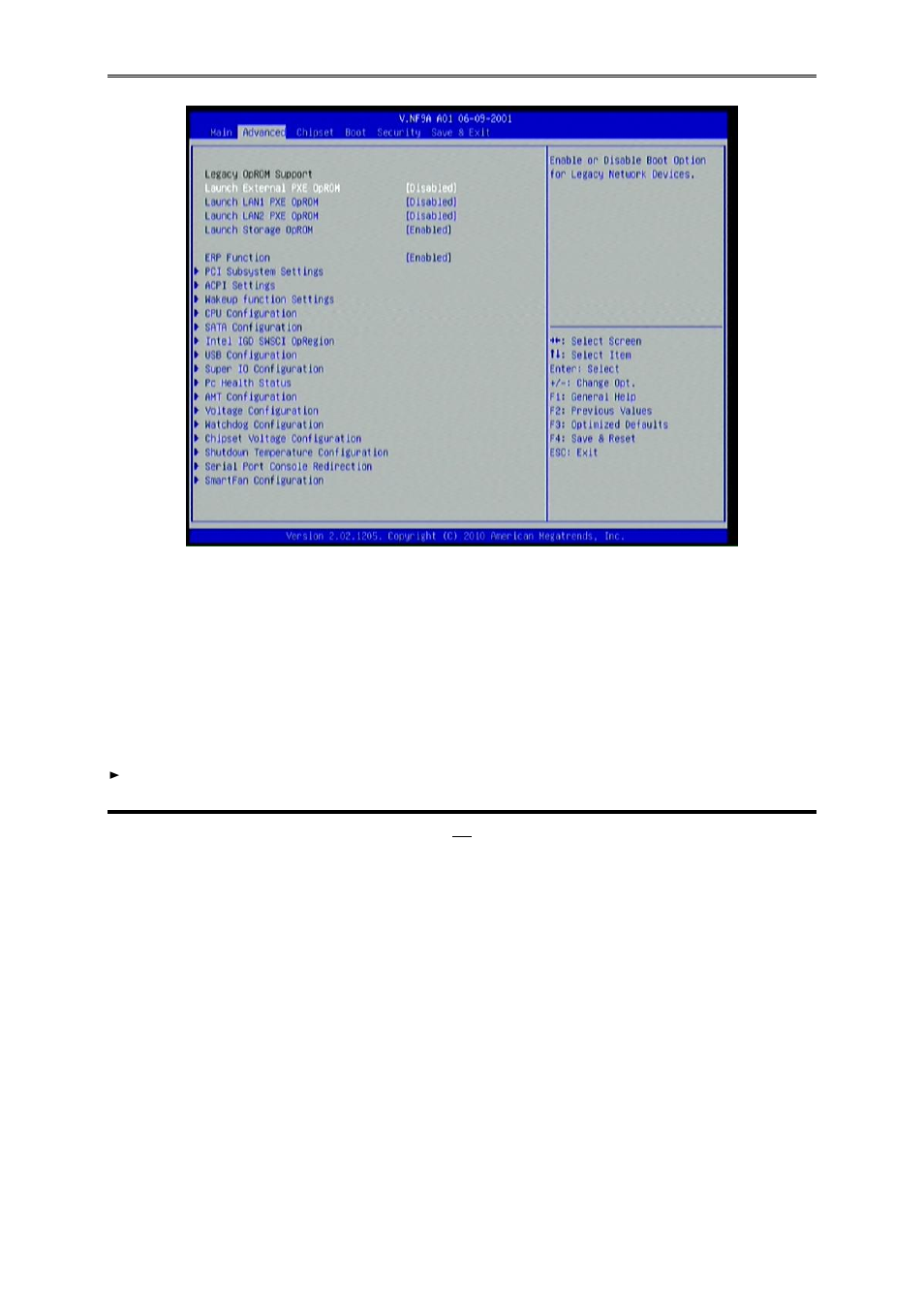 7 advanced menu | Jetway Computer NF9A User Manual | Page 28 / 41