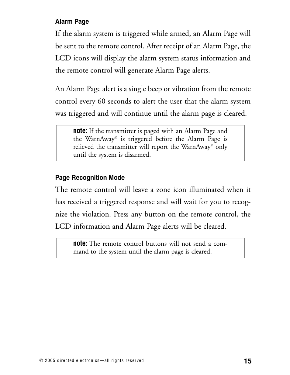 CLIFFORD Model RSX3.5 User Manual | Page 18 / 57