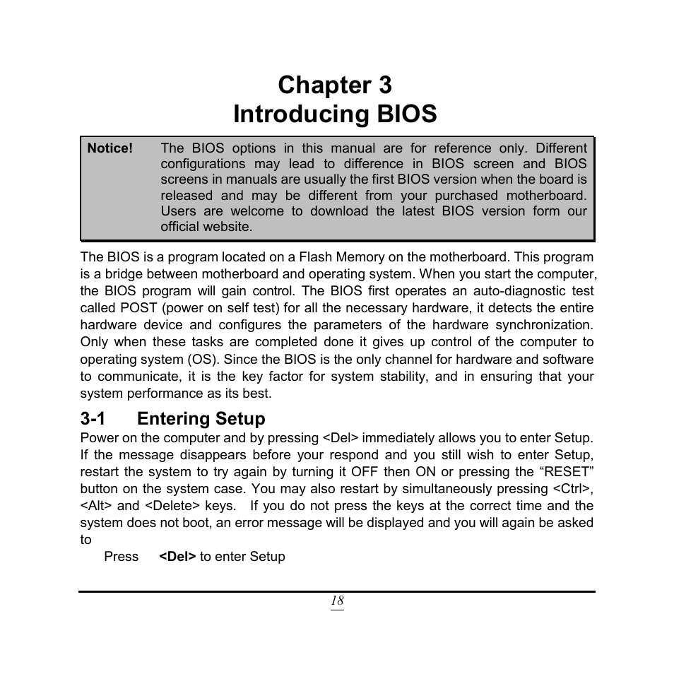 Chapter 3 introducing bios | Jetway Computer NC9FL User Manual | Page 23 / 40