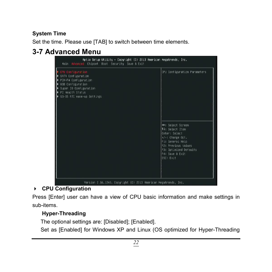 7 advanced menu | Jetway Computer NC9FL User Manual | Page 27 / 40