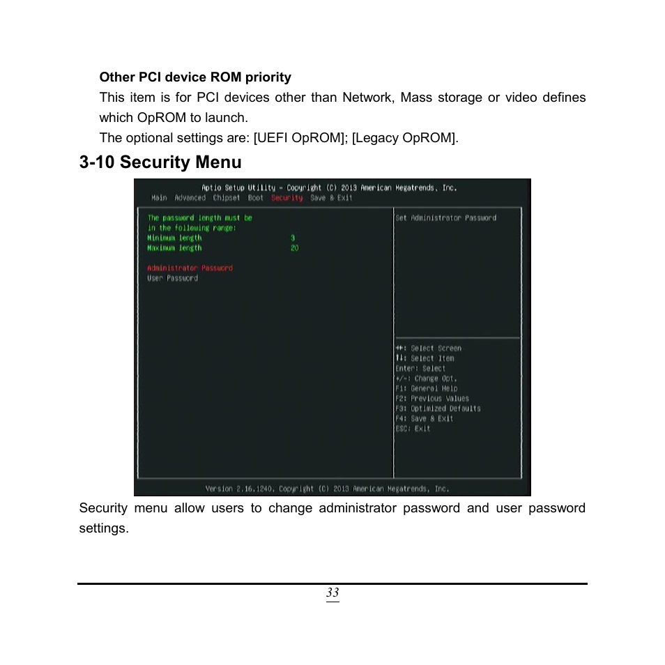 10 security menu | Jetway Computer NC9FL User Manual | Page 38 / 40