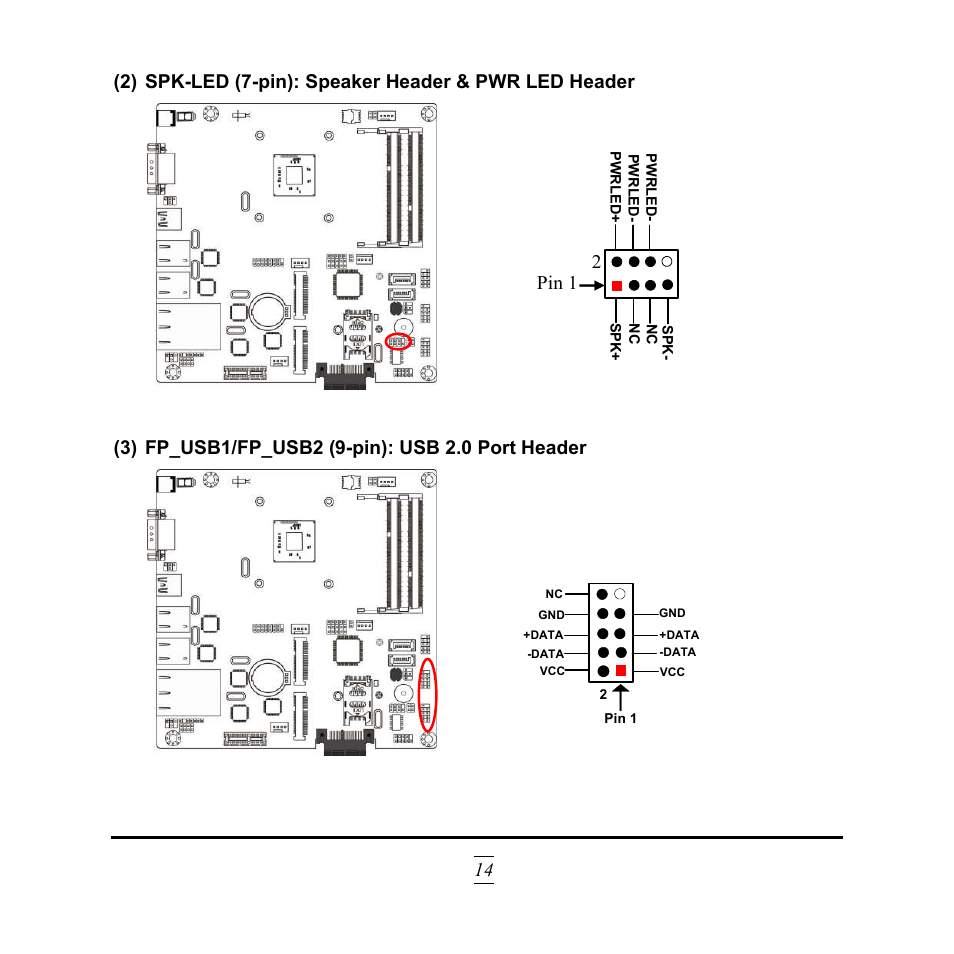 2pin 1 | Jetway Computer NF9HG User Manual | Page 19 / 40