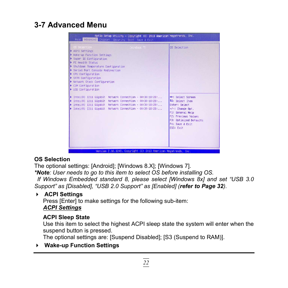 7 advanced menu | Jetway Computer NF9HG User Manual | Page 27 / 40
