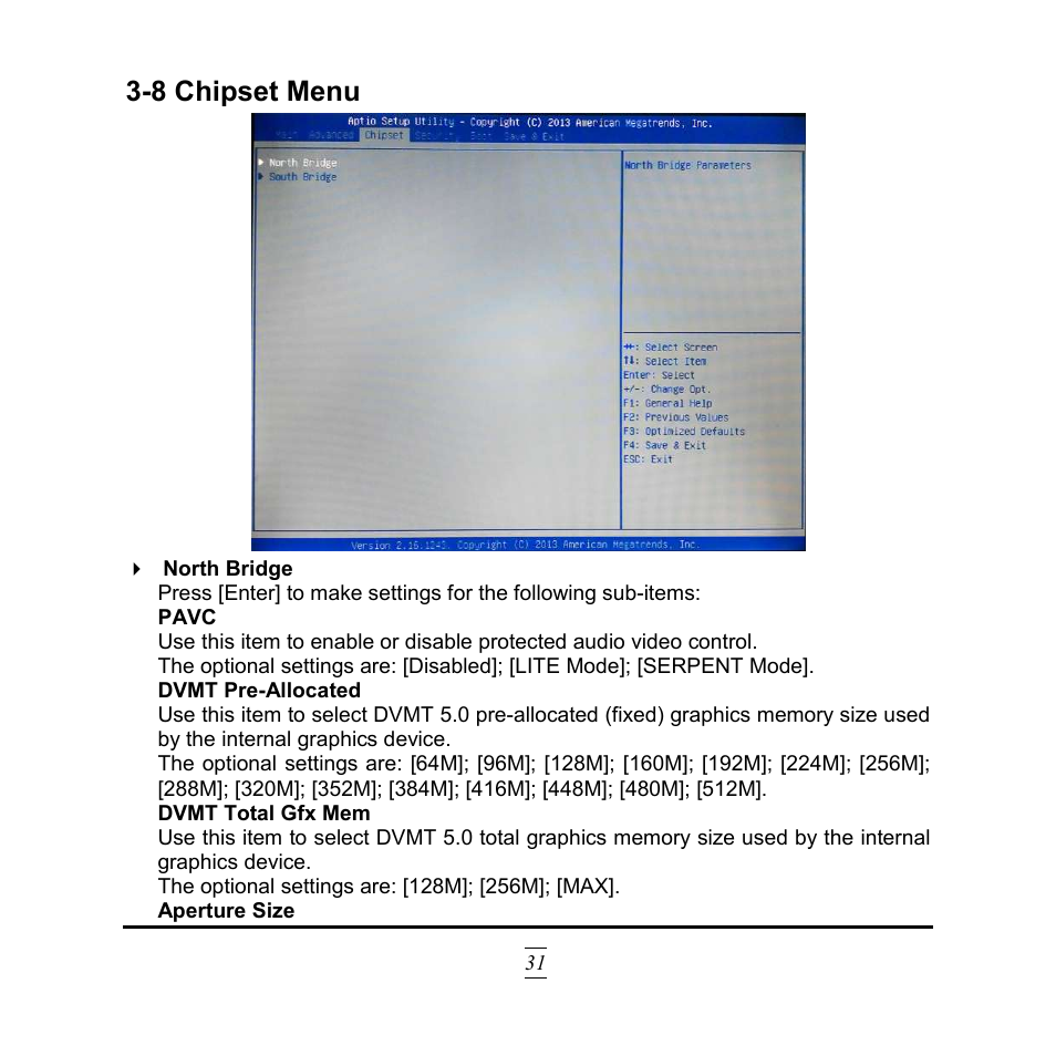 8 chipset menu | Jetway Computer NF9HG User Manual | Page 36 / 40