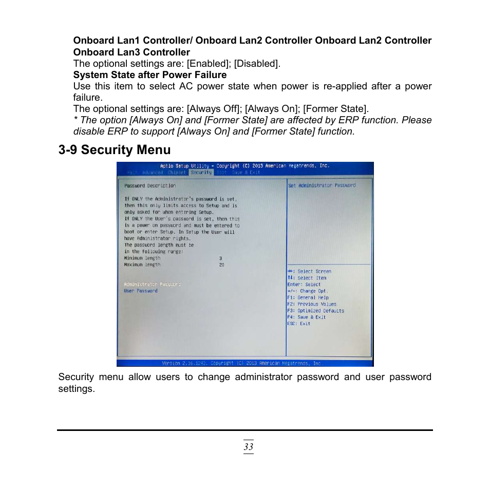 9 security menu | Jetway Computer NF9HG User Manual | Page 38 / 40