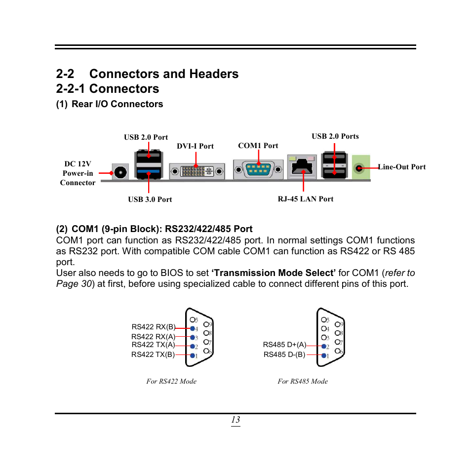 2 connectors and headers, 2-1 connectors, 2 connectors and headers 2-2-1 connectors | Jetway Computer NF9W User Manual | Page 18 / 50