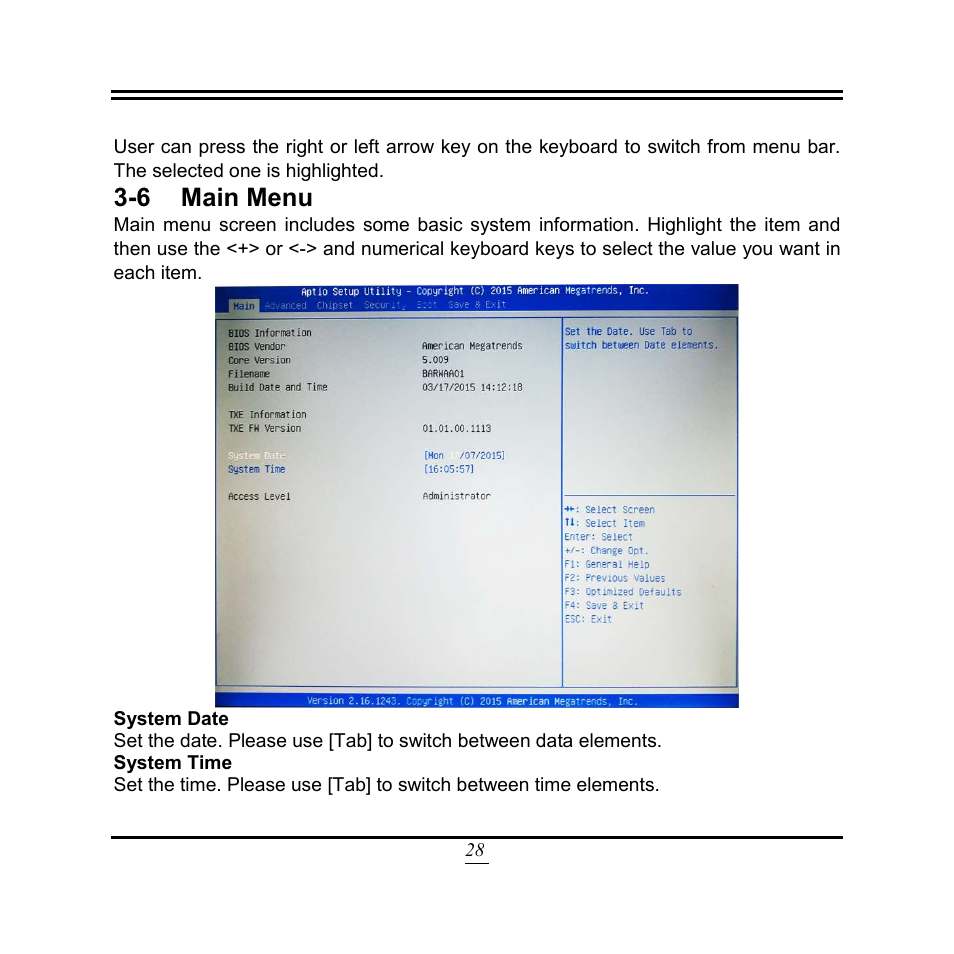 6 main menu | Jetway Computer NF9W User Manual | Page 33 / 50