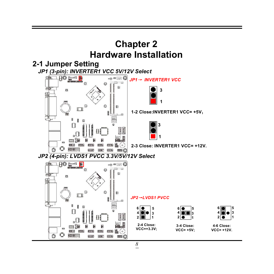 Chapter 2 hardware installation, 1 jumper setting | Jetway Computer NF9U User Manual | Page 13 / 52