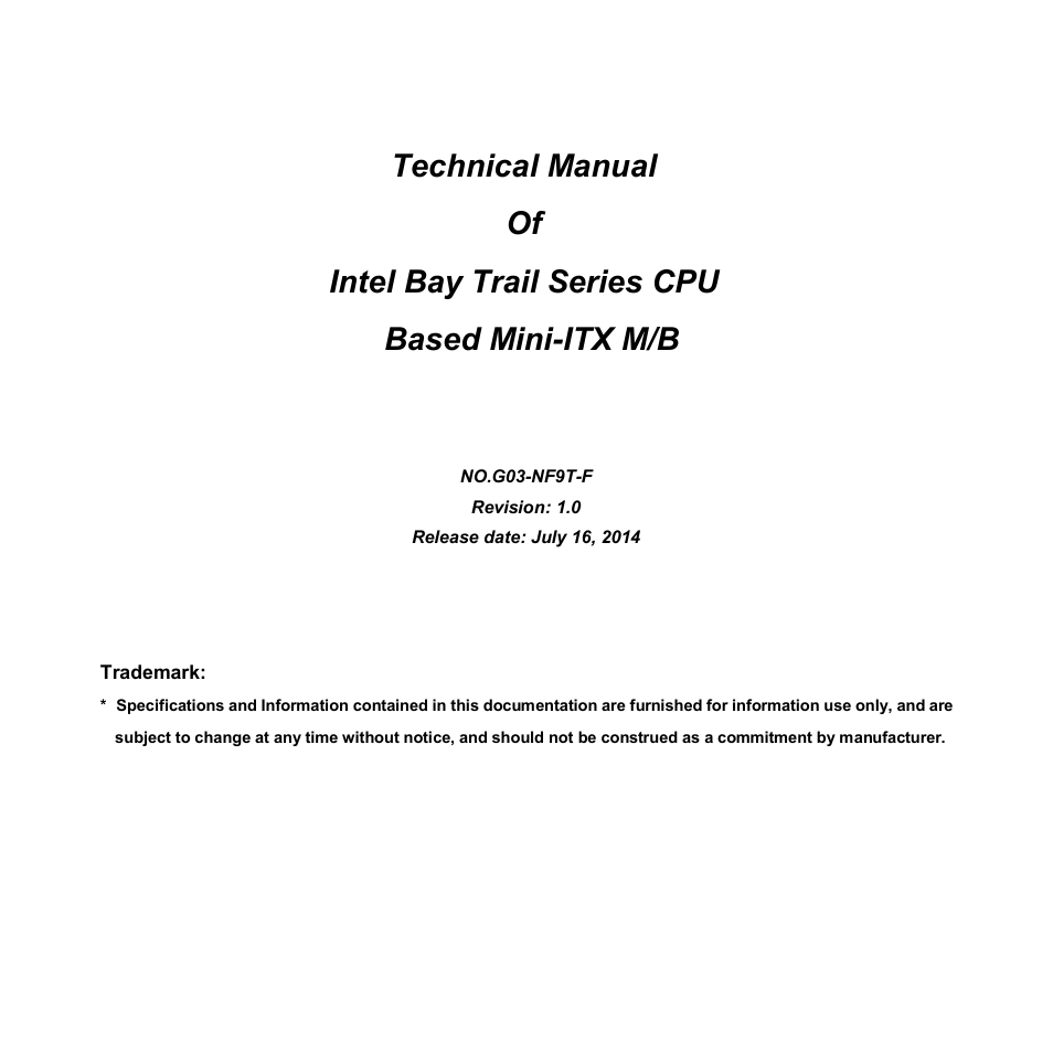 Jetway Computer NF9T User Manual | 53 pages