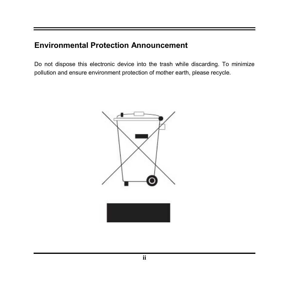 Environmental protection announcement | Jetway Computer NF9T User Manual | Page 2 / 53