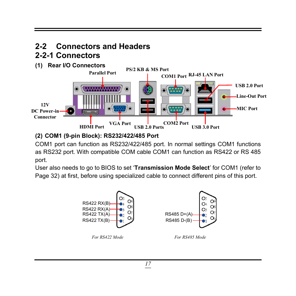 2 connectors and headers 2-2-1 connectors | Jetway Computer NF9T User Manual | Page 22 / 53